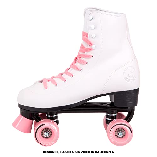 C SEVEN C7skates Quad Roller Skates | Retro Design (Candy Pink, Youth 2) - Image 4