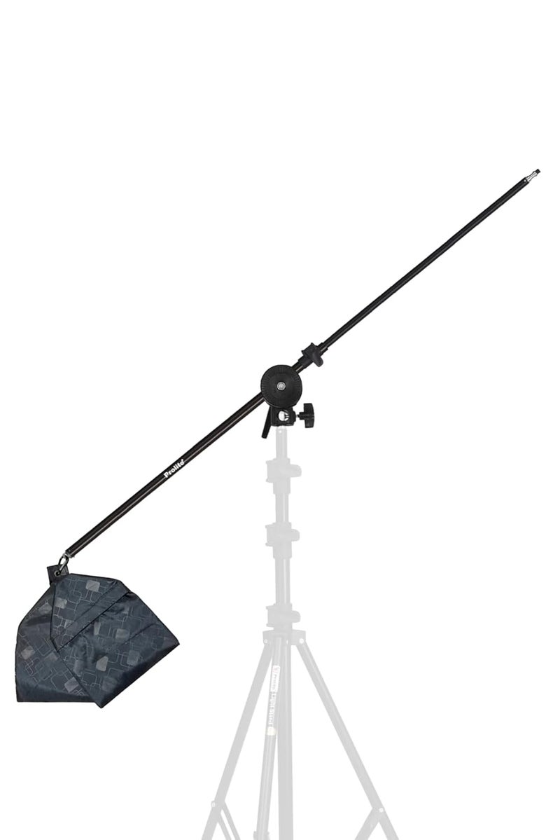 Pro-Lite Photography Lighting Boom Kit | Boom Grip, Boom Arm, Empty Sandbags | Used with Softbox LED Flash Lighting for Overhead/Table Top Lighting - Image 1