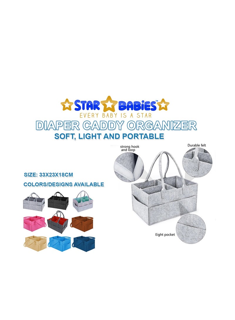 STAR BABiES Star Babies Pack of 3 (Caddy Diaper organizer, Powder Puff, Shower Cap) - Image 3