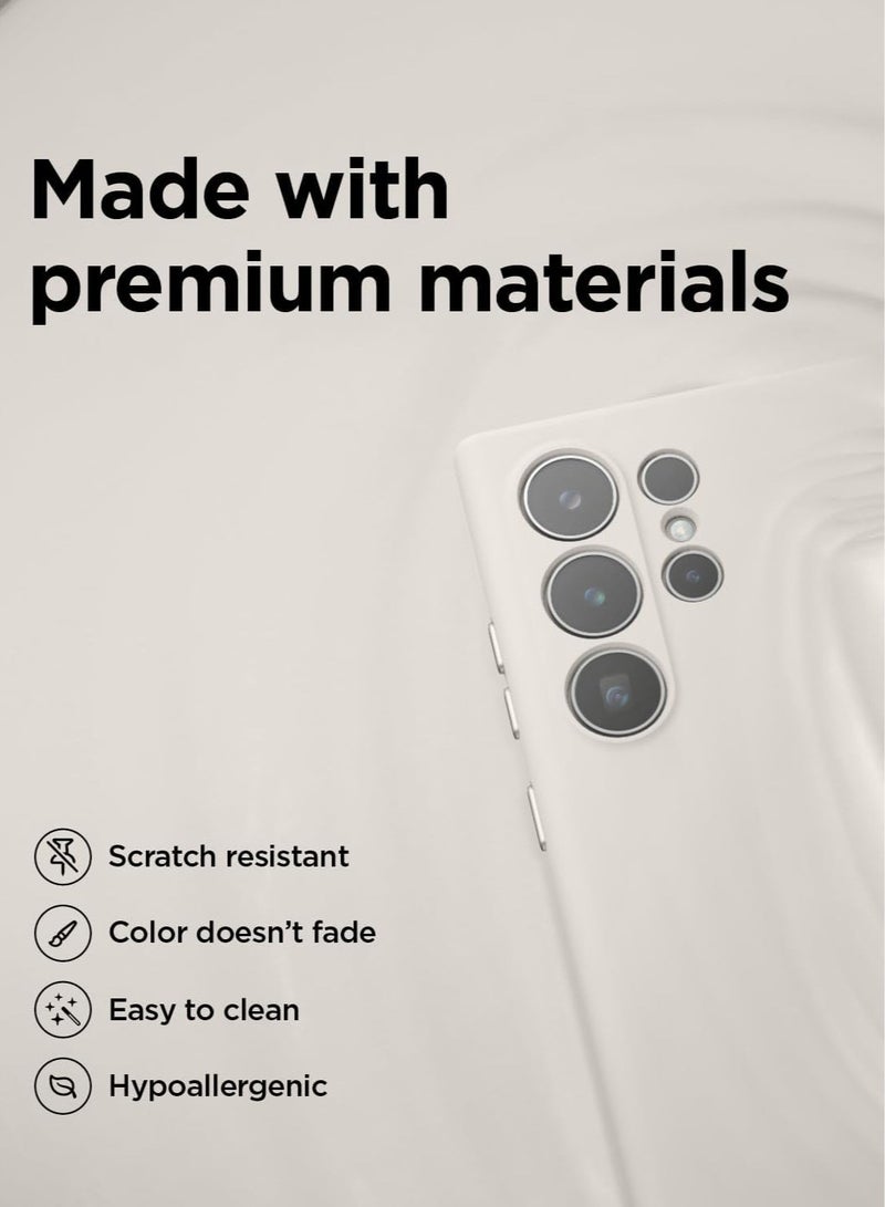 Elago Silicone for Samsung Galaxy S24 Ultra Case Cover - Stone - Image 4