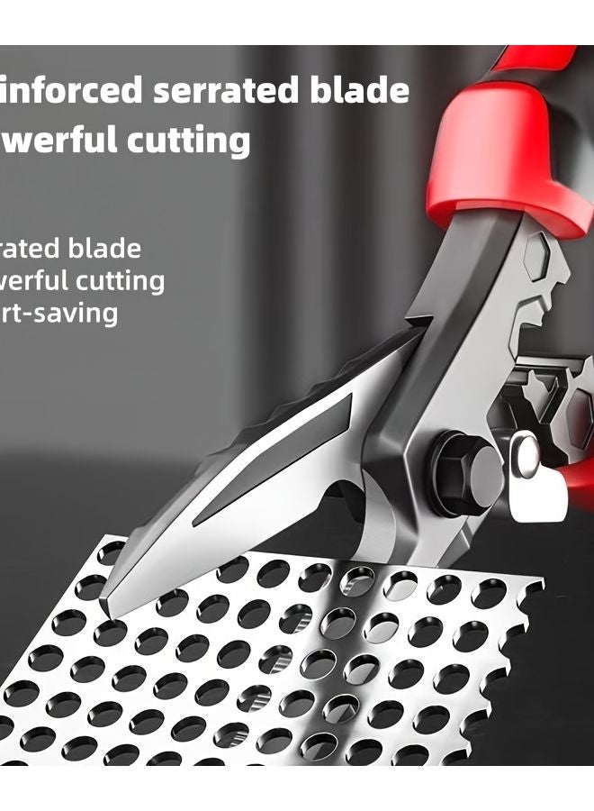 1pc Heavy Duty Industrial Metal Shearing Clamp Non Slip Grip High Hardness Aviation Snips - Image 3