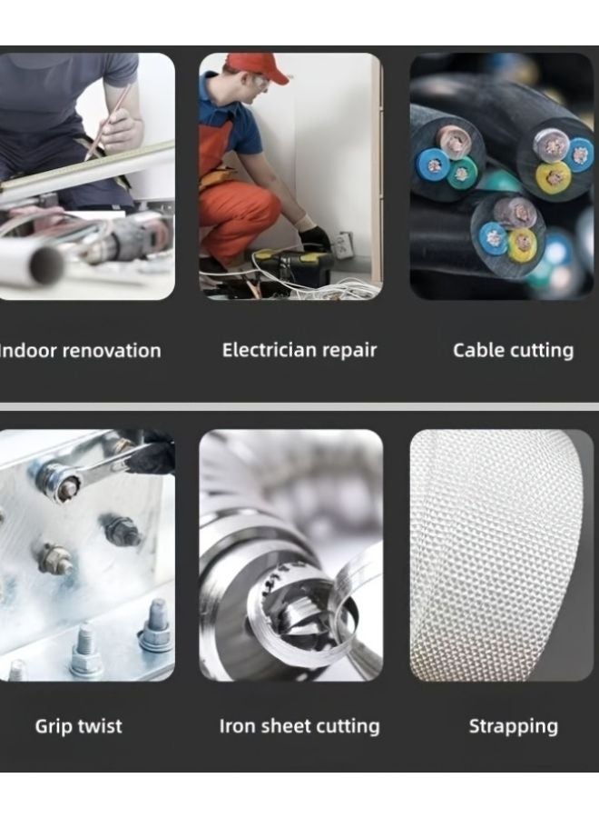 1pc Heavy Duty Industrial Metal Shearing Clamp Non Slip Grip High Hardness Aviation Snips - Image 4