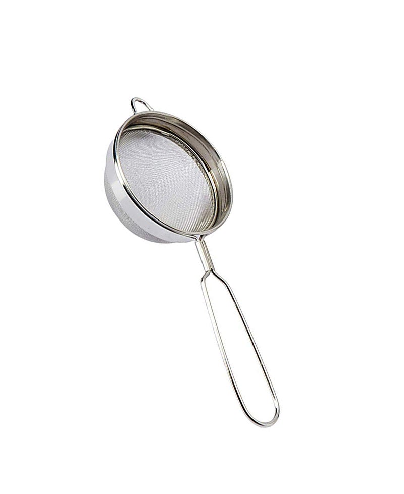 Petals Stainless Steel Tea Coffee Strainer Set of 3-7.5 cm Diameter, All Same Size, Standard - Image 2