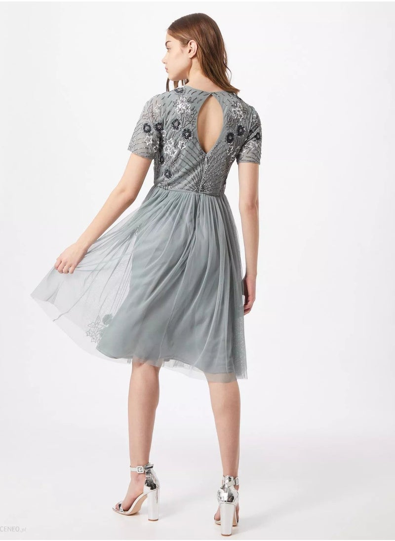 Lace and Beads - ORQUIDA MIDI DRESS - Image 1