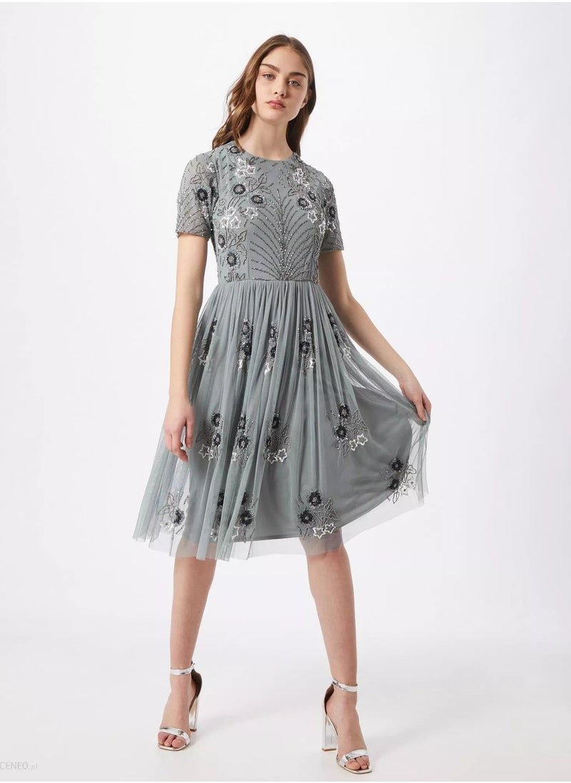 Lace and Beads - ORQUIDA MIDI DRESS - Image 1