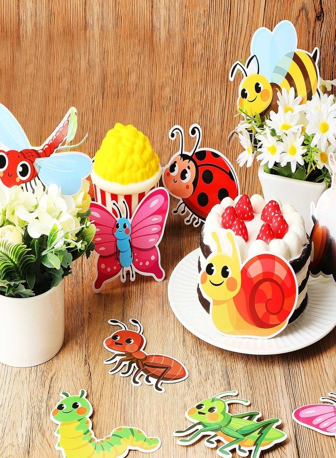 Epakh 63 Pieces Insect Bulletin Board Cutouts Bug Cutouts Bugs Mini Accents Card Insect Theme Spring Decoration for School Party Supplies - Image 4