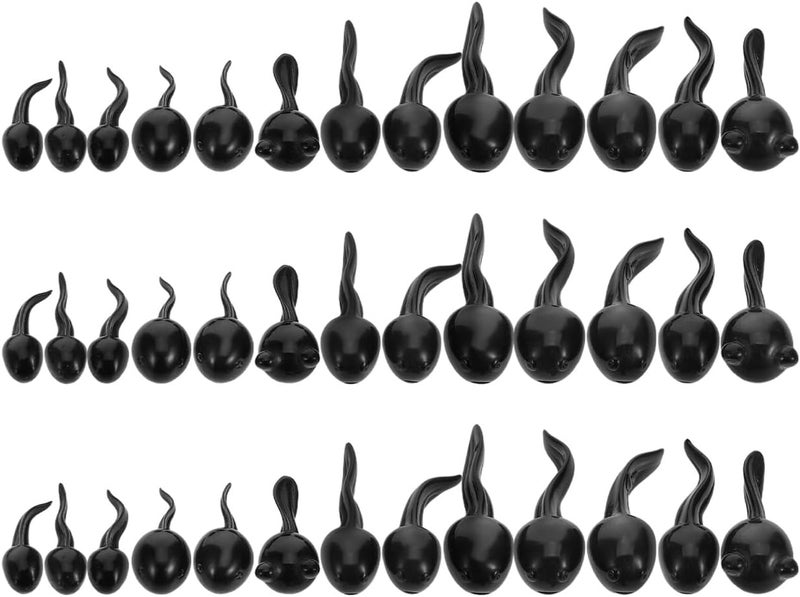 Toddmomy 39Pcs Miniature Tadpole Figurines Resin Animal Models for DIY Micro Landscape Garden Decor Tiny Aquatic Ornaments for Aquariums and Cake Toppers - Image 1