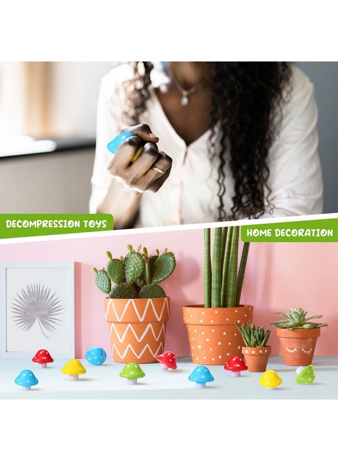 جيريفي كرات التوتر من فطر البولي يوريثان، كرات قابلة للتمدد لتخفيف التوتر، مقاس 1.57 بوصة، ألعاب صغيرة لتخفيف التوتر للبالغين، كرات على شكل فطر، ألعاب تململ للبالغين للاسترخاء والقلق (ألوان زاهية 20 قطعة) - Image 5
