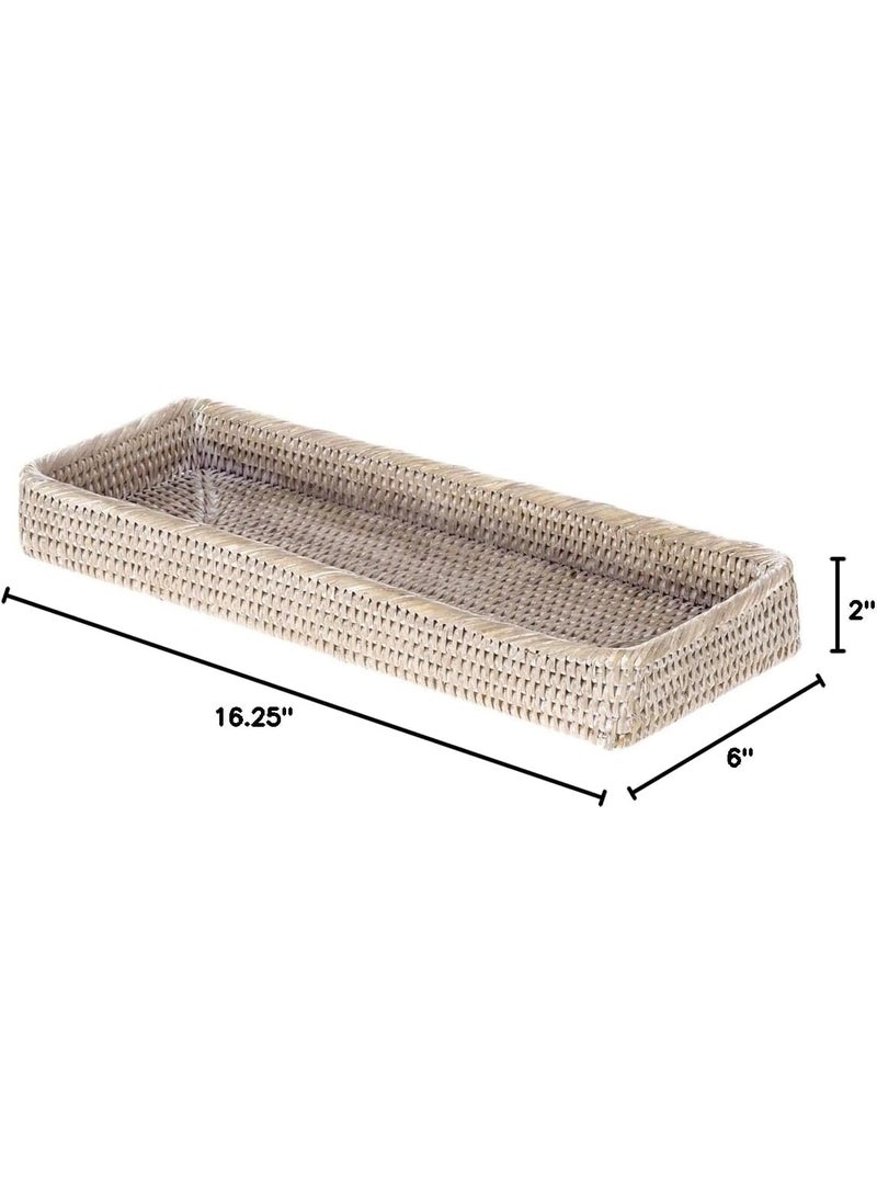 Kouboo KOUBOO 1030050 La Jolla Vanity Tray WhiteWash  - Image 3
