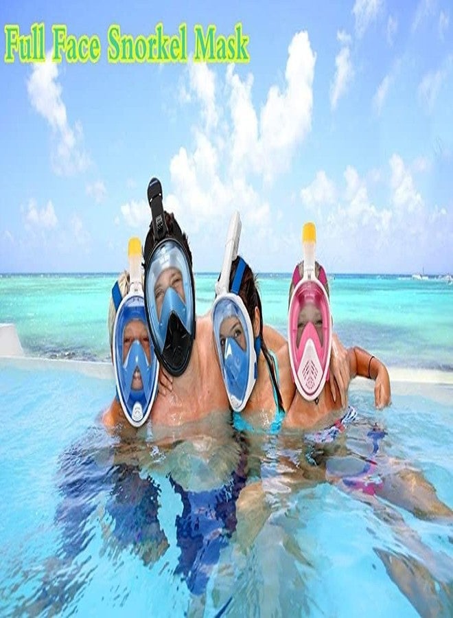 MUGATH MUHGATH Full Face Snorkel Mask,Newest Version Snorkel Mask Foldable 180 Panoramic View Free Breathing Full Face Snorkeling Mask with Detachable(Gray S/M) - Image 4