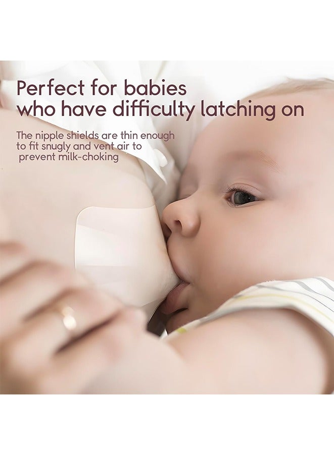 Nipple Shields Breastfeeding, Nipple Shell Guards for Nursing Newborn Baby, BPA Free Reusable Soft Silicone for Breastfeeding with Latch Difficulties or Flat or Inverted Nipples(20 MM) - Image 3