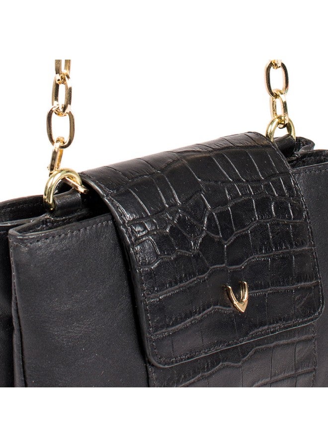 Hidesign حقيبة كتف نسائية من هايدساين (أسود) - Image 4