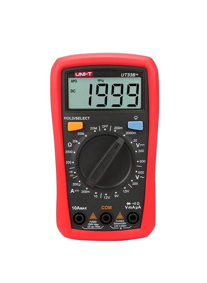 UNI-T UT33B+ Palm Size Digital Multimeter with Battery Test - Image 1