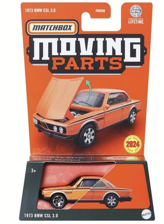 Matchbox Moving Parts 1973 BMW CSL 3.0 (Orange)