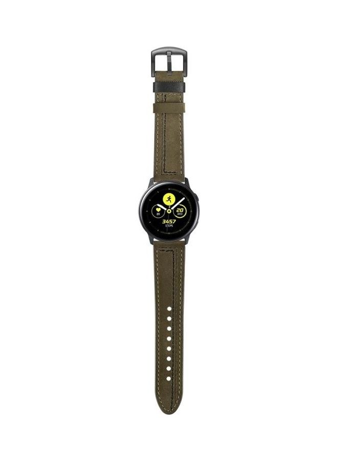 NIBEMINENT Zigzag Leather Replacement Band For Huawei Watch GT2e/GT2 46mm Green  - Image 4