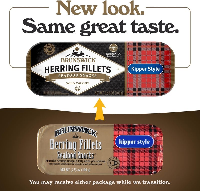 Brunswick Boneless Kipper Style Herring Fillets, 3.53 oz Can (Pack of 12) - High Protein, Gluten Free, Keto Friendly Seafood Snacks - Image 5
