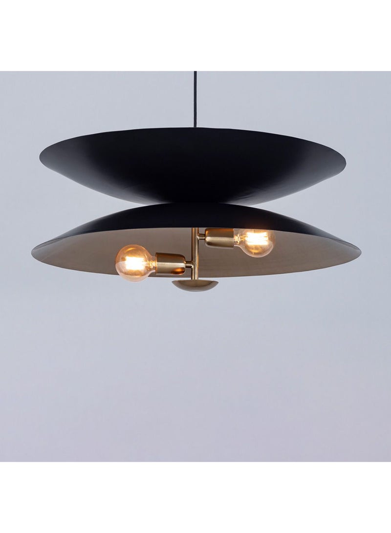 DANUBE HOME Grace Pendant Chandelier - 70 cm Diameter, Gold Iron Indoor Light Fixture, E27x2 Bulb, Elegant Design for Living Room, Dining Room, 1 Year Warranty