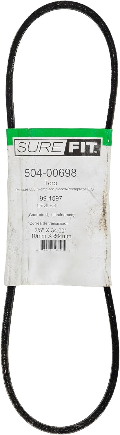 Surefit SureFit Drive Belt Replacement for Toro 991597 PT21 Trim Super Recycler R21S HD53 Series Lawn Mowers  - Image 1