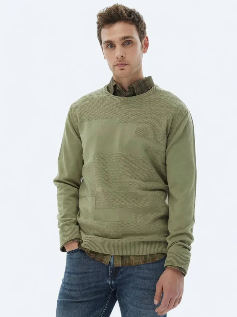 Kip Light Green Knitwear Sweatshirt