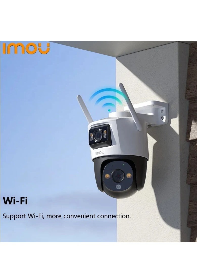 Camera Dual lens outdoor security camera AI technology with automatic tracking and two way audio for security 6MP resolution and built in siren Waterproof and dustproof with professional protection to weather any storm - Image 5