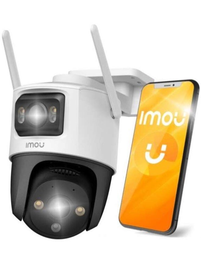 Camera Dual lens outdoor security camera AI technology with automatic tracking and two way audio for security 6MP resolution and built in siren Waterproof and dustproof with professional protection to weather any storm - Image 2