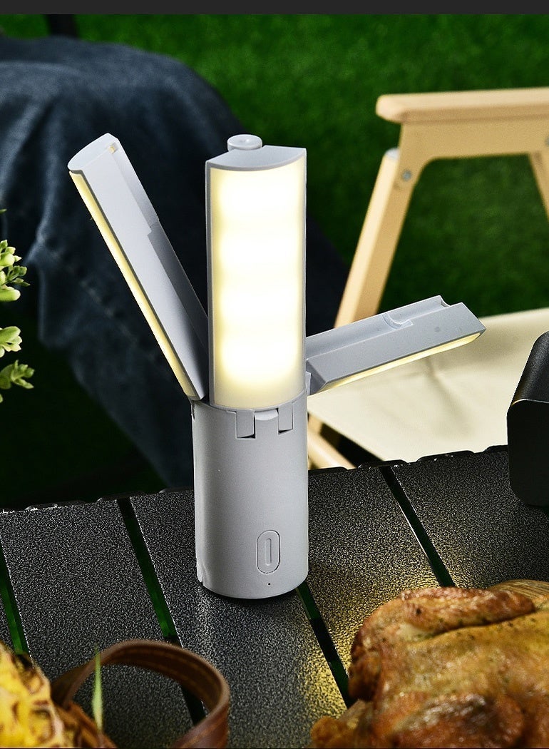 EXPED SMART Foldable Camping Lantern, Outdoor Multi-Function Tent Atmosphere Light with Hook & USB Charging - 4000mAh Portable LED Camping Light, 3 Adjustable Modes, IPX7 Waterproof, for Hiking Backpacking Dorm Room - Image 2
