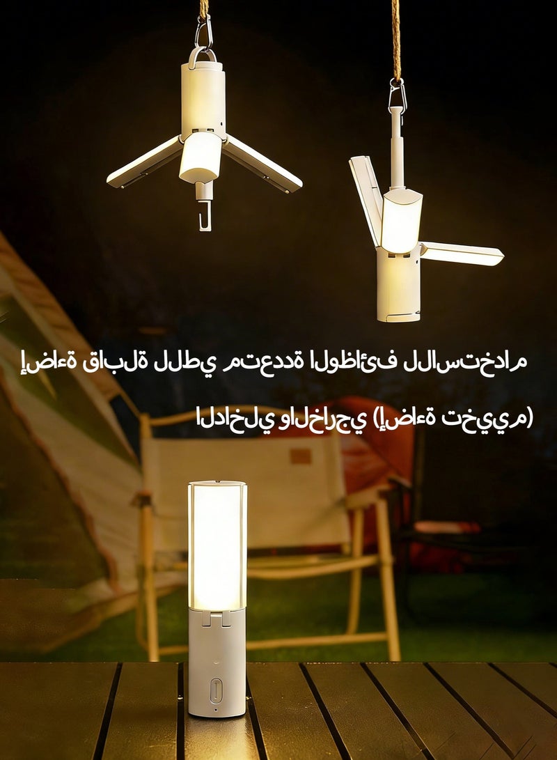 EXPED SMART Foldable Camping Lantern, Outdoor Multi-Function Tent Atmosphere Light with Hook & USB Charging - 4000mAh Portable LED Camping Light, 3 Adjustable Modes, IPX7 Waterproof, for Hiking Backpacking Dorm Room - Image 4
