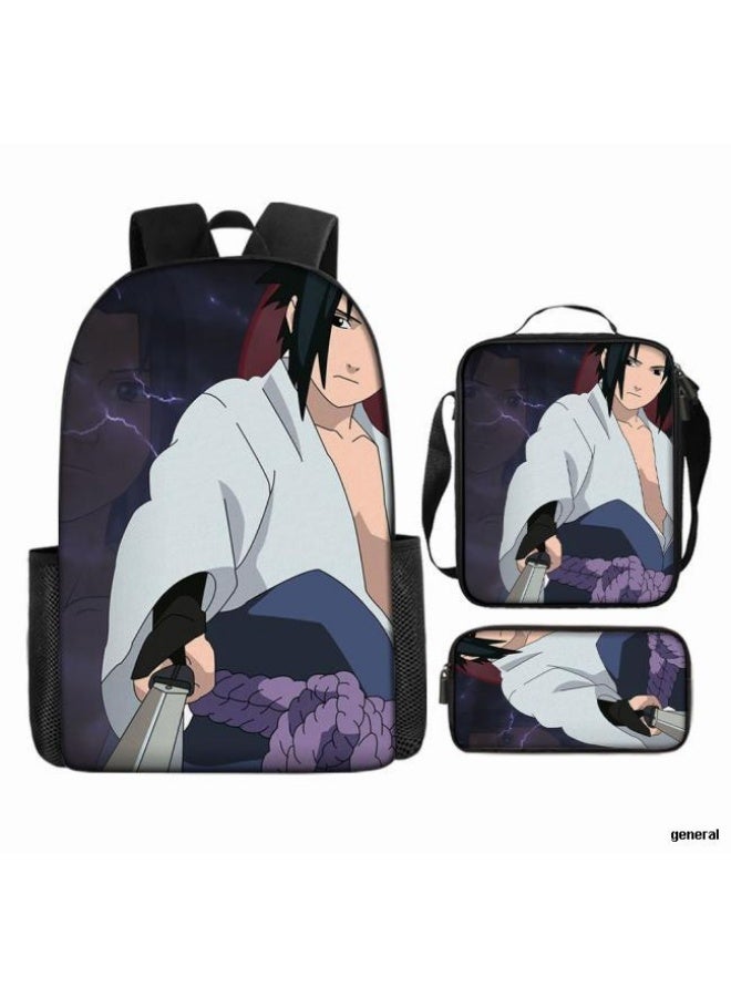 عام حقيبة ظهر مطبوعة بالرسوم المتحركة + مجموعة حقائب اليد + القلم، مجموعة حقائب عملية من ثلاث قطع (يمكن استخدام الطلاب والأطفال ونزهات الأصدقاء ورياضات تسلق الجبال وما إلى ذلك) - 115 - Image 1