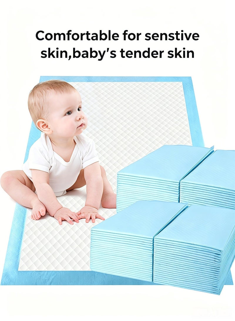 LunaClayBaby 200Pcs Disposable Incontinence Bed Pads S Size (33×45cm) - Ultra Absorbent Waterproof Changing Mats for Baby, Adult, Elderly & Pet, Breathable Leak-Proof Underpads for Sensitive Skin - Image 3