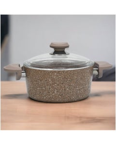 OMS OMS 9 PCS GRANITE CASSEROLE SET- 3002 BROWN- MADE IN TURKEY  - Image 2