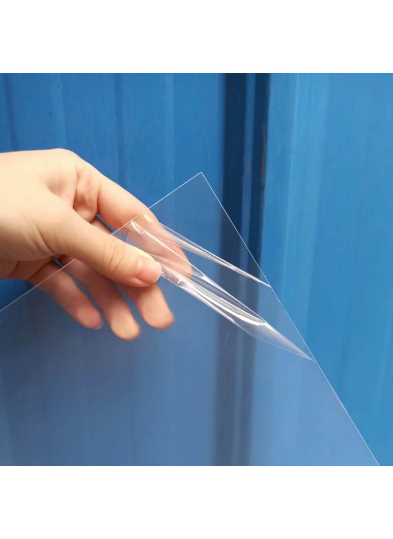 BEAIMUXI 5 Pack 12x12x02 Clear Plastic Sheet Plexiglass Craft Plastic Sheets PET Flexible Lightweight Clear Plastic Sheets for DIY Craft Projects Picture Frames5 12 x 12x 002 