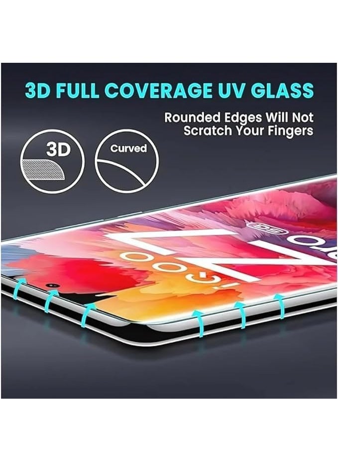 Screen Protector For Motorola Moto Edge G85 , UV Glass 3D Curved Tempered Glass Screen Protector Anti Scratch 9H hardness - Image 2