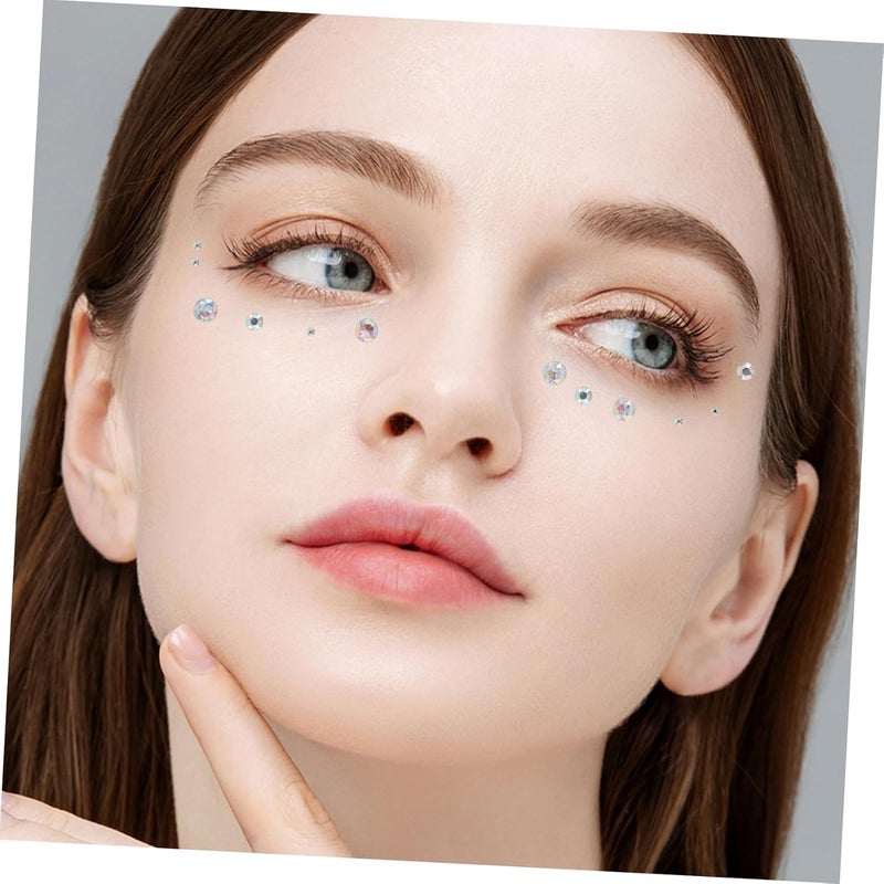 10sheets Adhesive Rhinestone Stickers for Eye and Face Makeup Bling Face Jewels for Festivals Dance and Diy Beauty Applications - Image 4