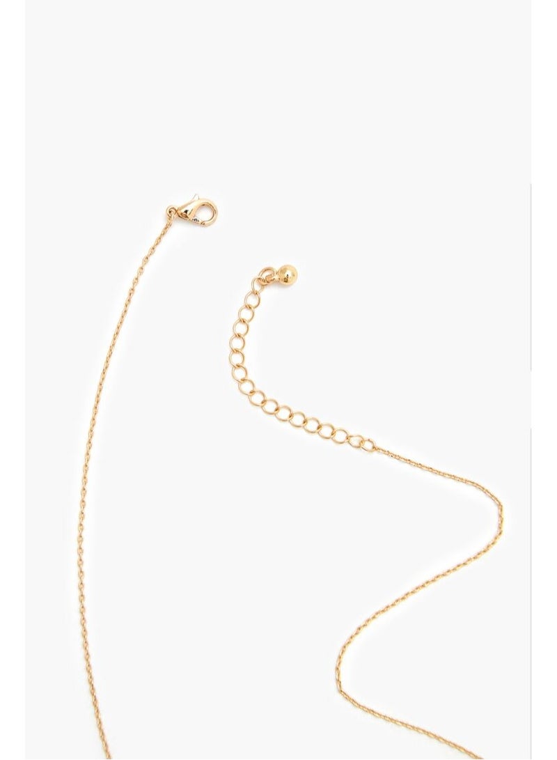 FOREVER 21 Rhinestone Zodiac Charm Necklace  - Image 2