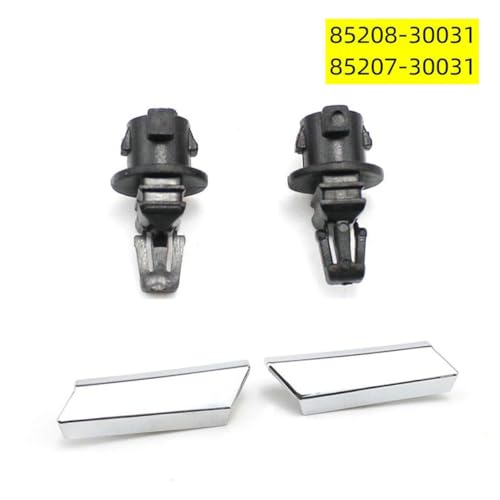 RONTCOS 2Pcs Headlight Washer Nozzle Cover Chrome & Clip For 2006-2011 LEXUS GS300 GS350 GS430 GS450h GS460 Right+Left 85207-30031 85208-30031 - Image 3