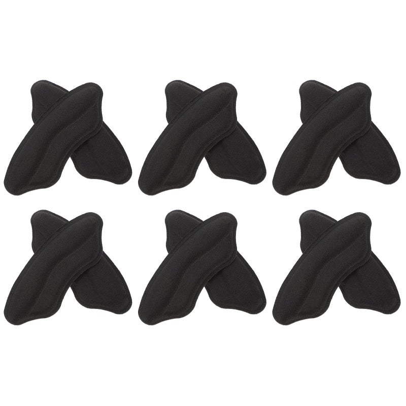 Invisible Heel Inserts for Loose Shoes Memory Foam Heel Grips Cushions 6 Pairs Black - Image 2