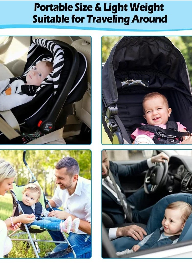 Upgraded Baby Travel Pillow for Head and Neck Support - Comfortable Baby Neck Pillow for Car Seat, Pushchair, and Travel (Bear Design) - Image 2