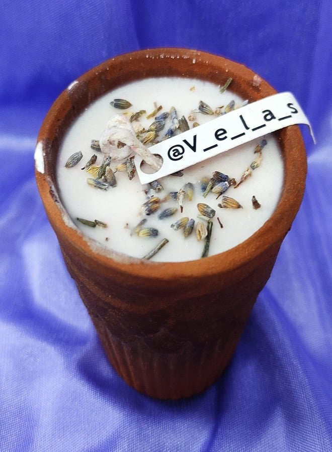 Velas شموع فلاس المصنوعة يدوياً من شمع الصويا المعطر | مثالية لتزيين المنزل والإضاءة والهدايا (فستان فلاس) - Image 1