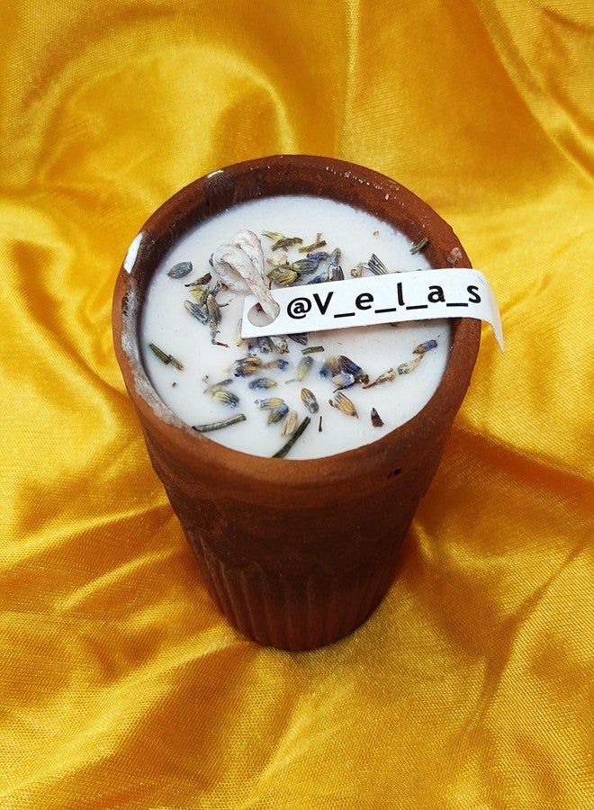 Velas شموع فلاس المصنوعة يدوياً من شمع الصويا المعطر | مثالية لتزيين المنزل والإضاءة والهدايا (فستان فلاس) - Image 5