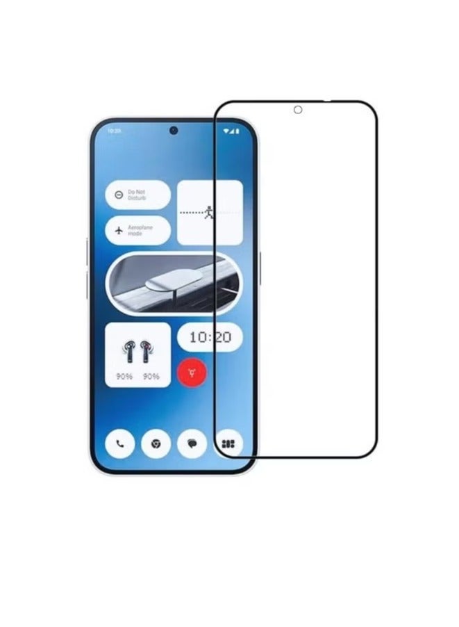 MUNTAQI Nothing Phone 2A Case Cover with Full Glue Tempered Glass Screen Protector, Compatible for Nothing Phone 2A - Acrylic Clear, Slim Fit, Shockproof, Scratch-Resistant Protection - Image 4