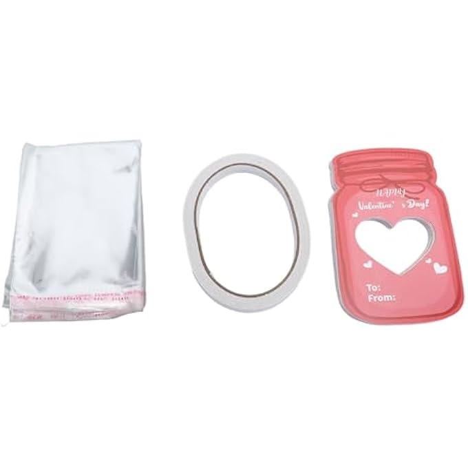 Bonbela 30pcs Valentine's Day Cards for Kids Potted Gifts Exchange Greeting Cards DIY Valentine's Day with Plastic Bags Adhesive Double Sided for Favors - Image 2