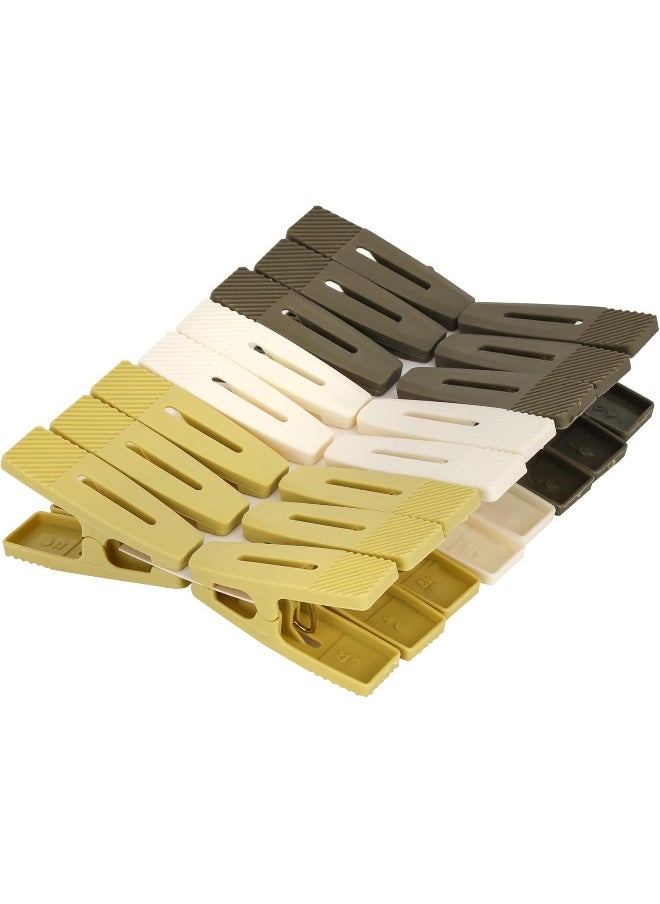 DELCASA Delcasa Plastic Cloth Clips 16-Pieces Set, 21.5 cm x12 cm x 3.5 cm Size, Multicolor  - Image 3