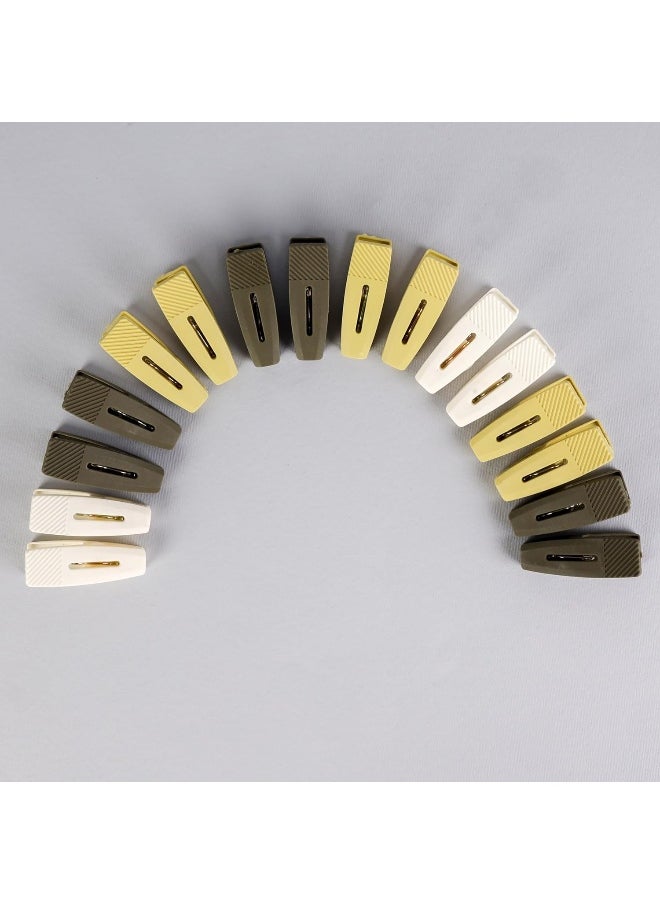 DELCASA Delcasa Plastic Cloth Clips 16-Pieces Set, 21.5 cm x12 cm x 3.5 cm Size, Multicolor  - Image 2