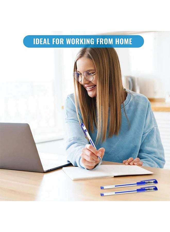 مجموعة 18 قلم جل حبر أزرق 0.5 مم، أقلام كاواي لطيفة، مثالية للاستخدام في المدرسة والمكتب - Image 3