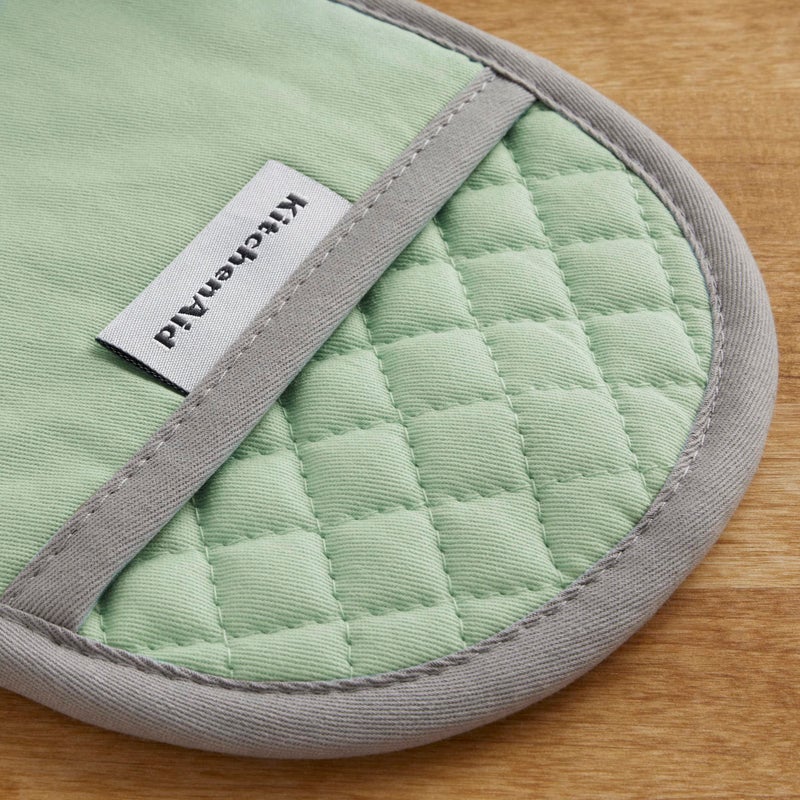 KitchenAid Asteroid Pot Holder 2-Pack Set  Pistachio  6.5""x10"" - Image 3