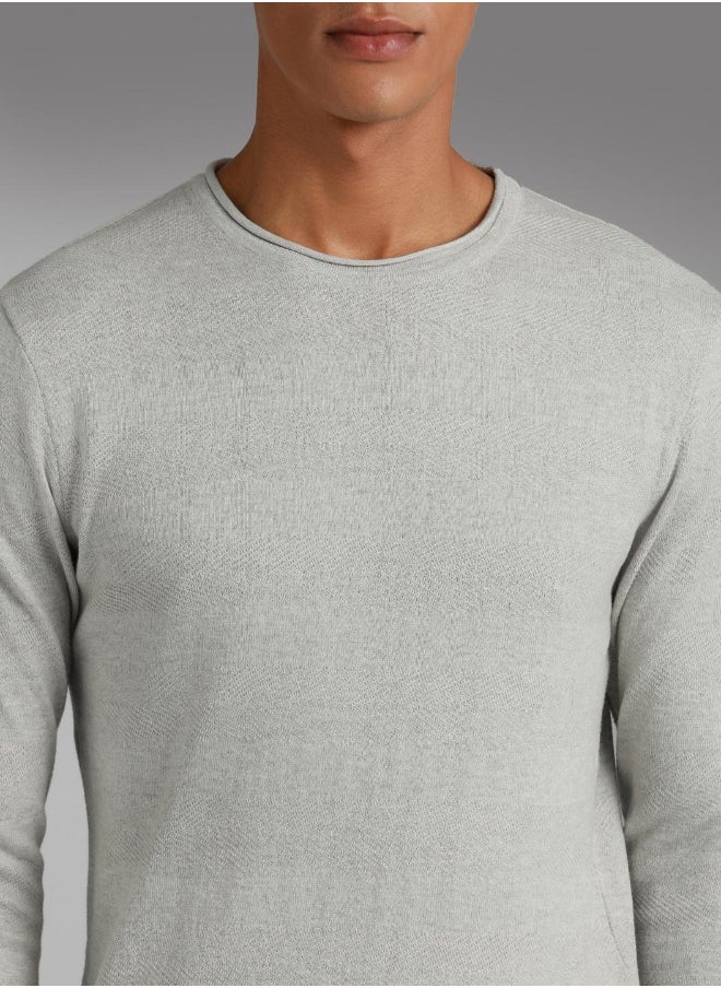 HIGH STAR Men Light Grey Sweater  - Image 1
