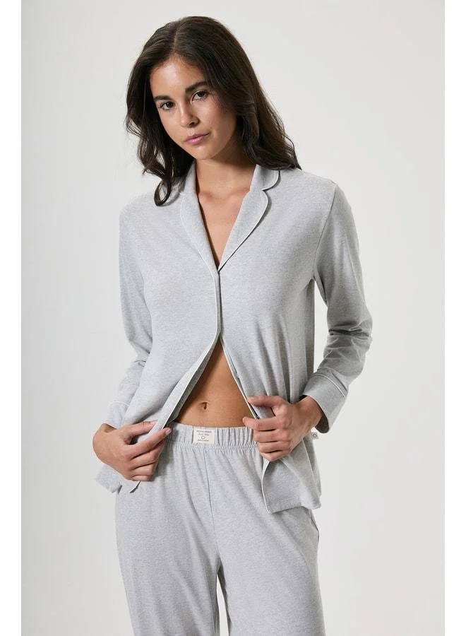 Penye Mood  100% cotton front‑buttoned pajama set. for Women | Best Price UAE