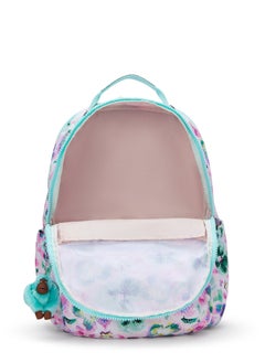 kipling Seoul LapLarge backpack (with laptop compartment)Aqua Blossom -I58167EC  - Image 3