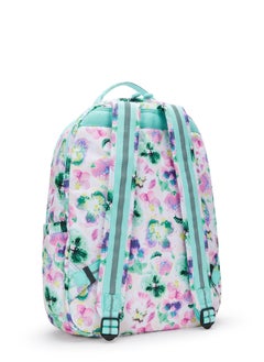 kipling Seoul LapLarge backpack (with laptop compartment)Aqua Blossom -I58167EC  - Image 2
