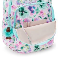 kipling Seoul LapLarge backpack (with laptop compartment)Aqua Blossom -I58167EC  - Image 5